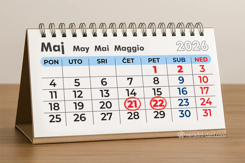 Crna Gora dan nezavisnosti 2026 kalendar